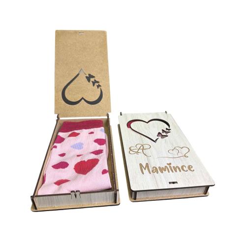 Ponožky v krabičce 21x12 cm žíhaná - Mamince