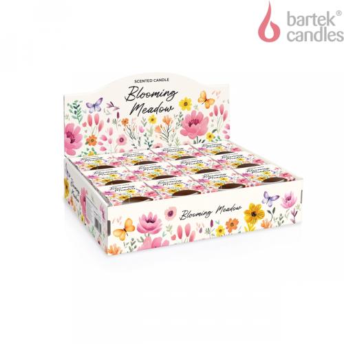 Svíčka v konickém skle 115g - BLOOMING MEADOW