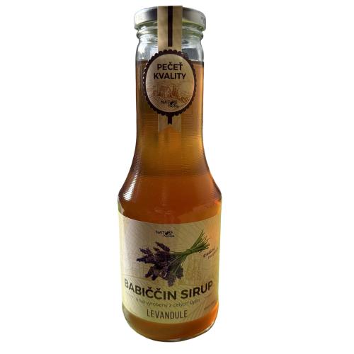 Babiččin ovocný sirup 500ml - Levandule