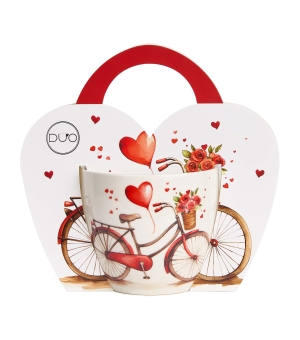 Hrnek 460ml v taštičce - Kolo srdce