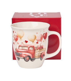 Porcelánový hrnek v boxu 650ml - náklaďák