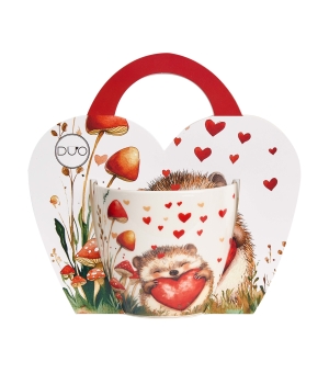 Hrnek 460ml v taštičce - Ježek srdce