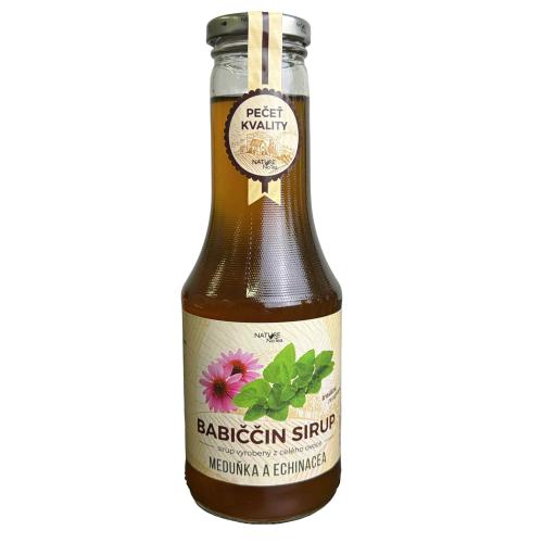 Babiččin ovocný sirup 500ml - Meduňka a Echynacea