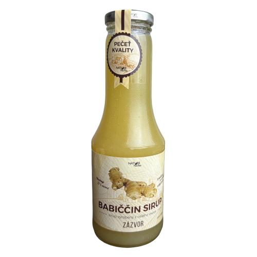 Babiččin ovocný sirup 500ml - Zázvor