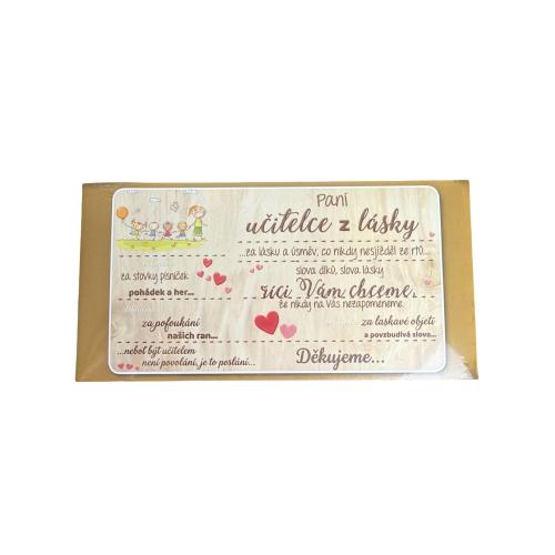 Čokoláda 100g - Paní učitelce z lásky