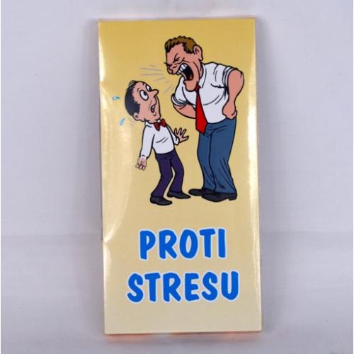 Čokoláda s nápisem 100g - Proti stresu