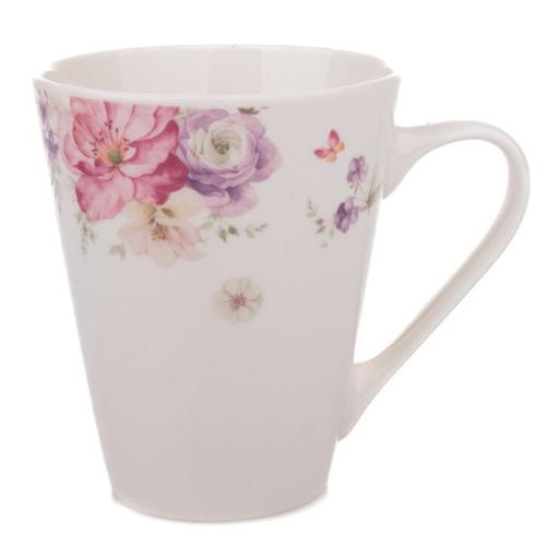 Porcelánový hrnek 310ml květiny - KK5347