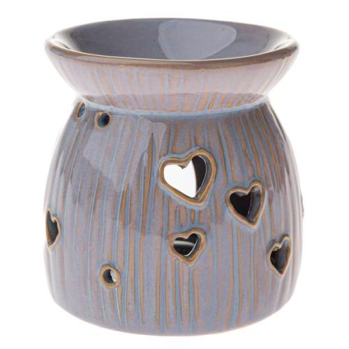 Aromalampa 10cm fialová srdce - FUD22153