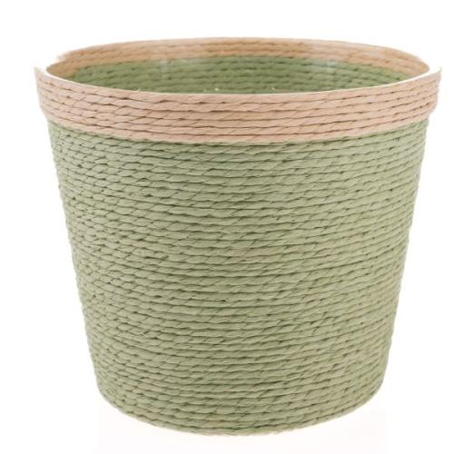 Obal na květináč + plast 13cm zelený - EGA109