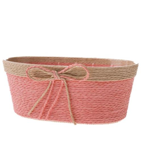 Oválný obal + plast 21x9cm růžový - EGA122