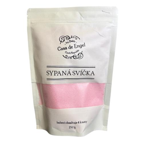 Sypaná svíčka 250g čtyři knoty - Růžová