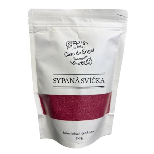 Sypaná svíčka 250g čtyři knoty - Vínová