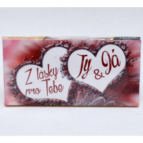 Čokoláda s nápisem 100g - Z Lásky (Ty a Já)