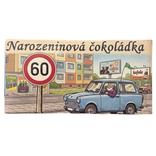 Čokoláda s nápisem 100g - 60 trabant