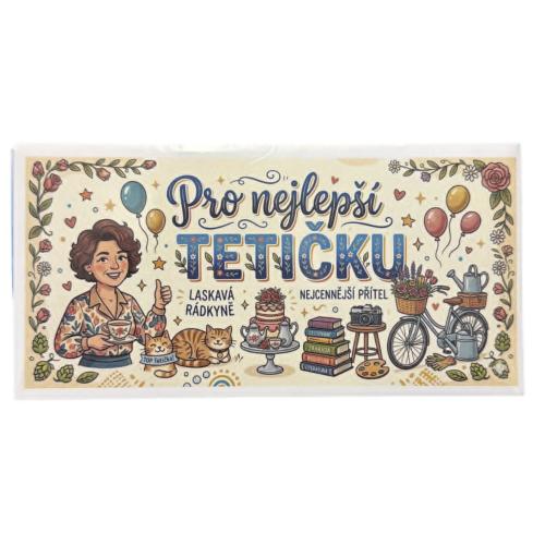 Čokoláda s nápisem 100g - Pro nejlepší Tetičku