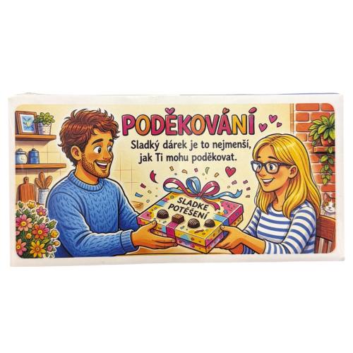 Čokoláda 100g - Poděkování muž a žena