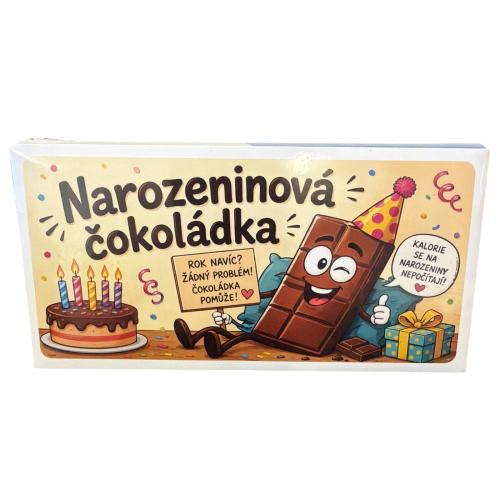Čokoláda 100g - Narozeninová čokoláda tabulka