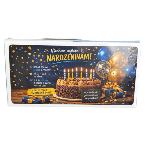 Čokoláda 100g - K Narozeninám modro zlatá