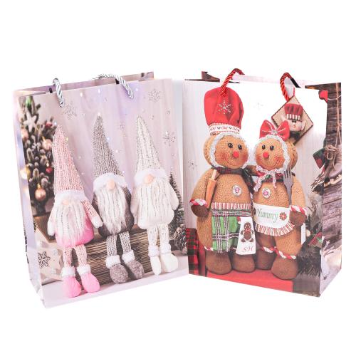 Papírová taška velká 32x26cm Vánoční - DKTAS241042