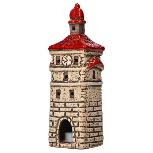 Keramická zvonice na svíčku 18cm - LUZ429