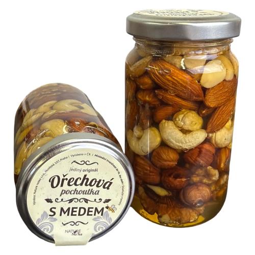 Ořechy v medu 220g - Ořechová pochoutka MIX