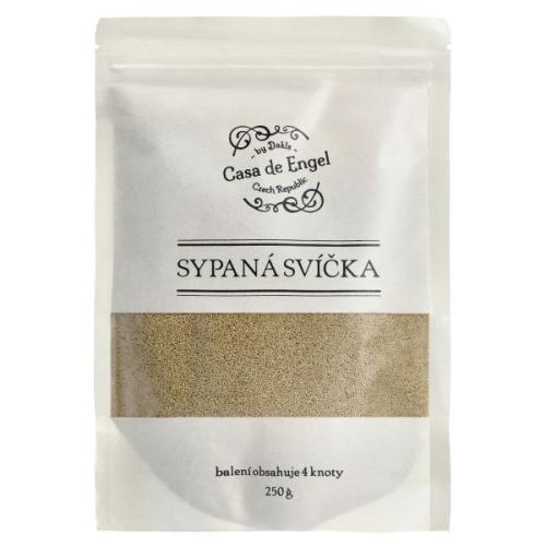 Sypaná svíčka 250g čtyři knoty - písková