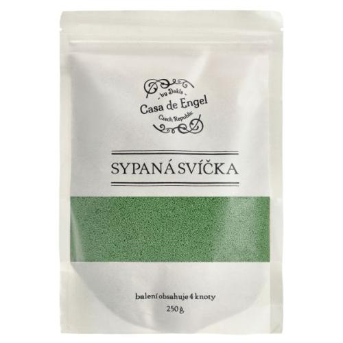 Sypaná svíčka 250g čtyři knoty - zelená