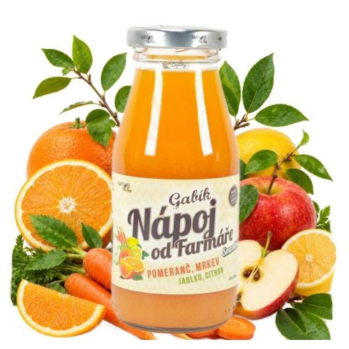 Farmářský nápoj 200ml - Pomeranč mrkev
