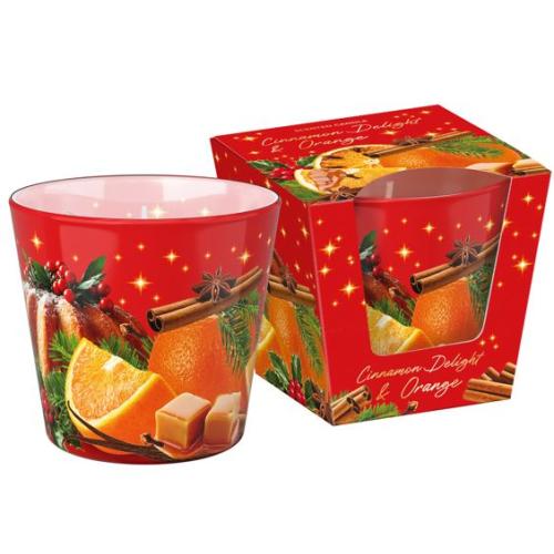 Svíčka ve skle 115g - Cinnamon Delights & Orange