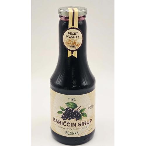 Babiččin ovocný sirup 500ml - Bezinka
