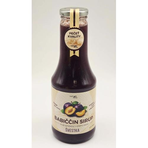 Babiččin ovocný sirup 500ml - Švestka