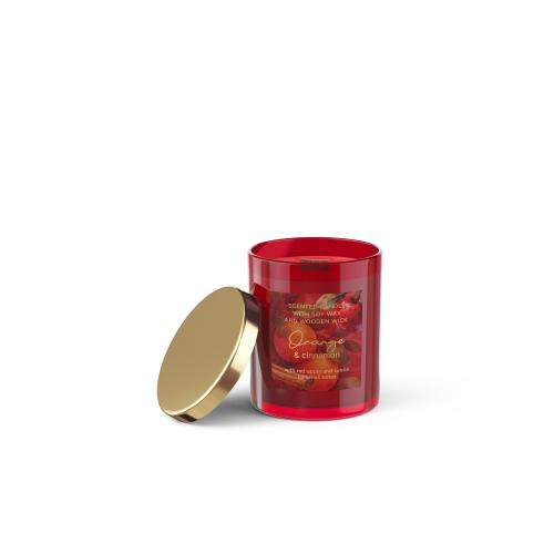Svíčka ve skle s víčkem 220g - Orange Cinamon