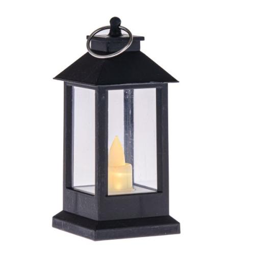 Plastová lucerna s LED světlem 9,5cm - DMDEK0021A