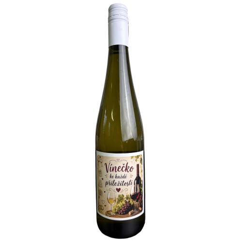 Víno etiketa 750ml - Vínečko ke každé příležitosti hrozny