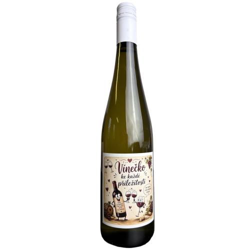 Víno etiketa 750ml - Vínečko ke každé příležitosti sklenice