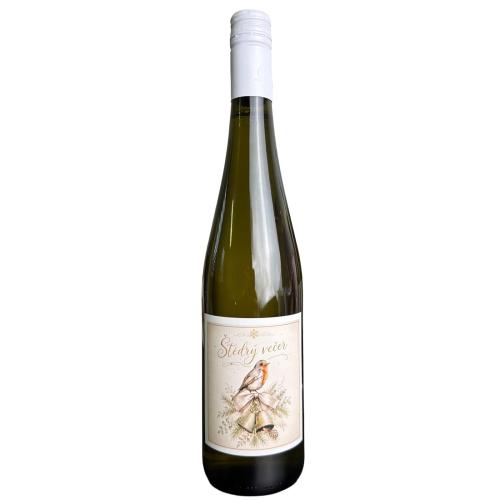 Víno etiketa 750ml - Štědrý večer ptáček