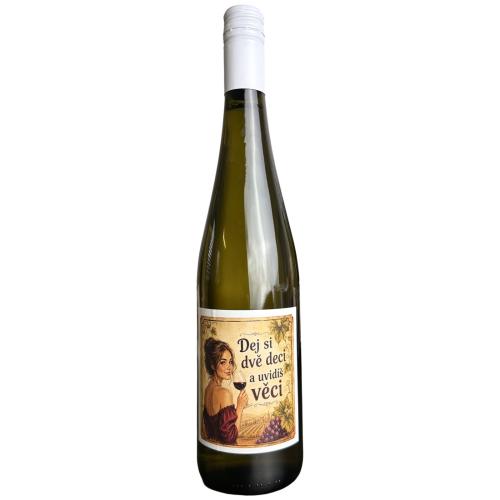 Víno etiketa 750ml - Dej si dvě deci