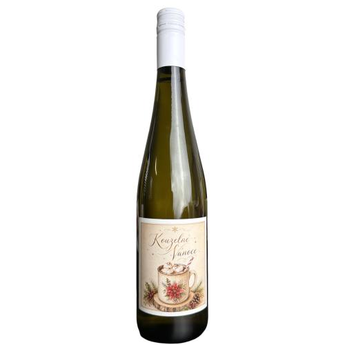 Víno etiketa 750ml - Kouzelné Vánoce