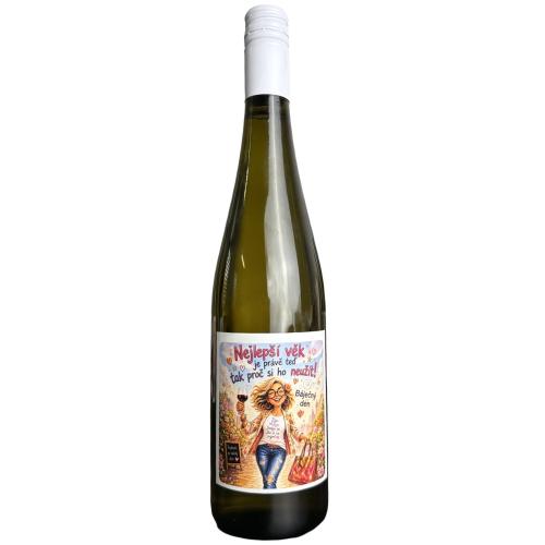 Víno etiketa 750ml - Nejlepší věk žena